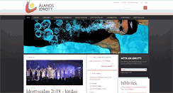 Desktop Screenshot of alandsidrott.ax